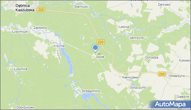 mapa Spole, Spole na mapie Targeo